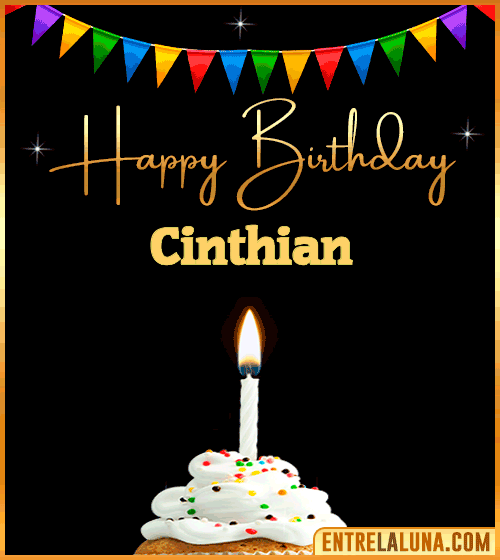 GiF Happy Birthday Cinthian